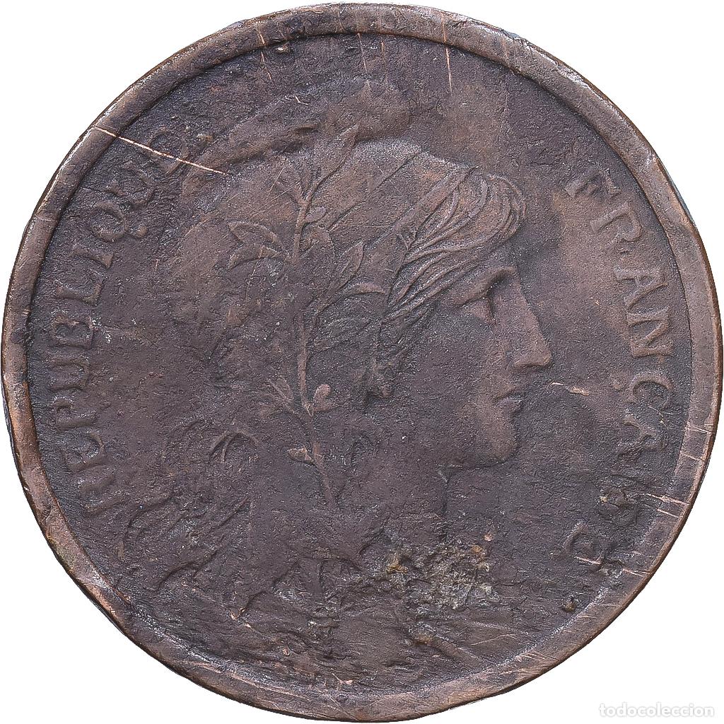 Monedas antiguas de Europa: [#1547587] Francia, 2 Centimes, Daniel-Dupuis, 1913, MDP, Bronce, BC+, Gadoury:107