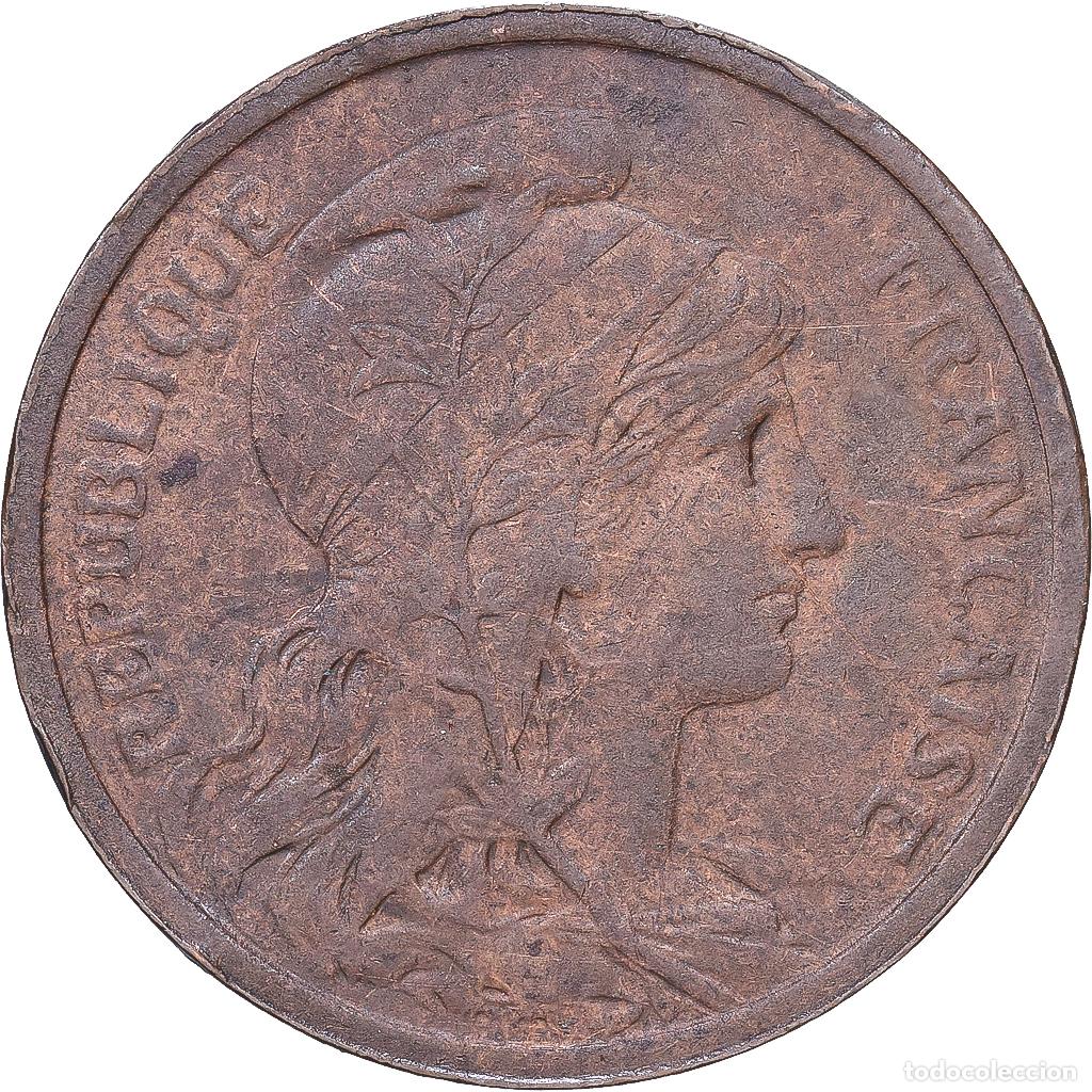 Monedas antiguas de Europa: [#1547588] Francia, 2 Centimes, Daniel-Dupuis, 1916, MDP, Bronce, BC+, Gadoury:107