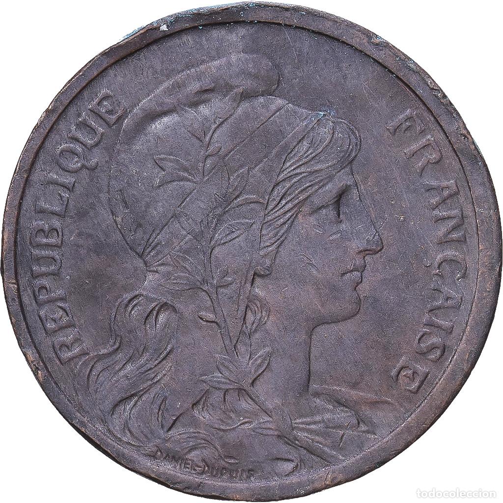 Monedas antiguas de Europa: [#1547589] Francia, 2 Centimes, Daniel-Dupuis, 1914, MDP, Bronce, BC+, Gadoury:107