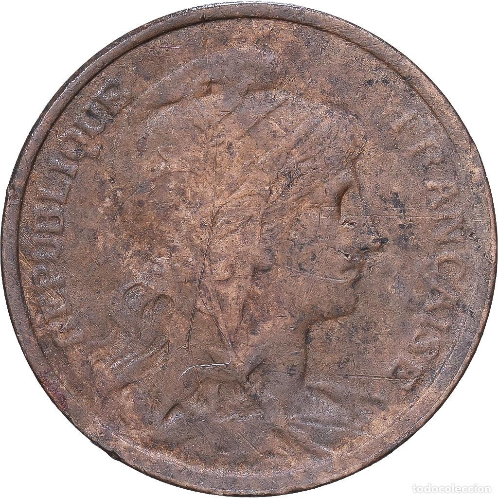 Monedas antiguas de Europa: [#1547595] Francia, 1 Centime, Daniel-Dupuis, 1919, MDP, Bronce, BC+, Gadoury:90