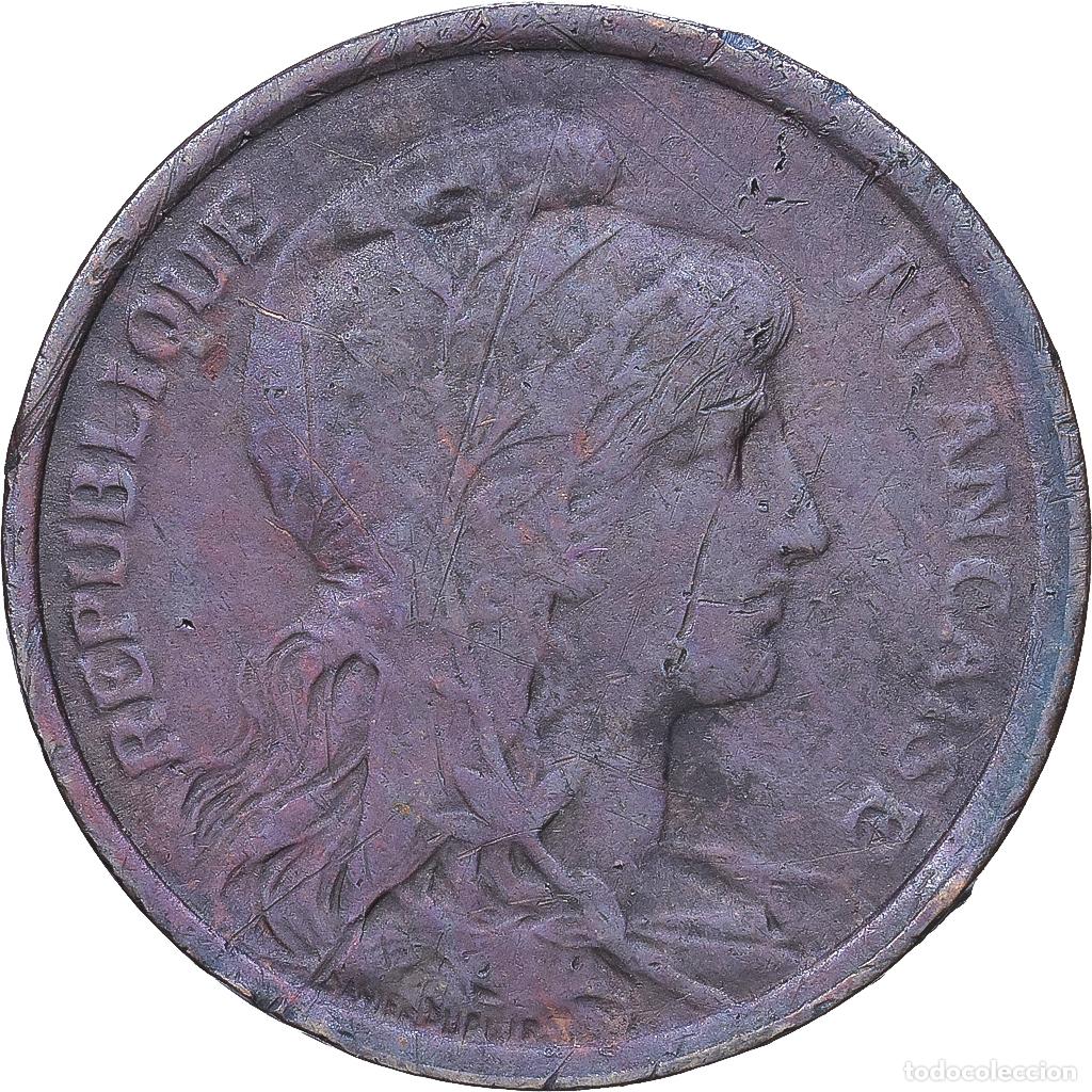 Monedas antiguas de Europa: [#1547596] Francia, 1 Centime, Daniel-Dupuis, 1911, MDP, Bronce, BC+, Gadoury:90
