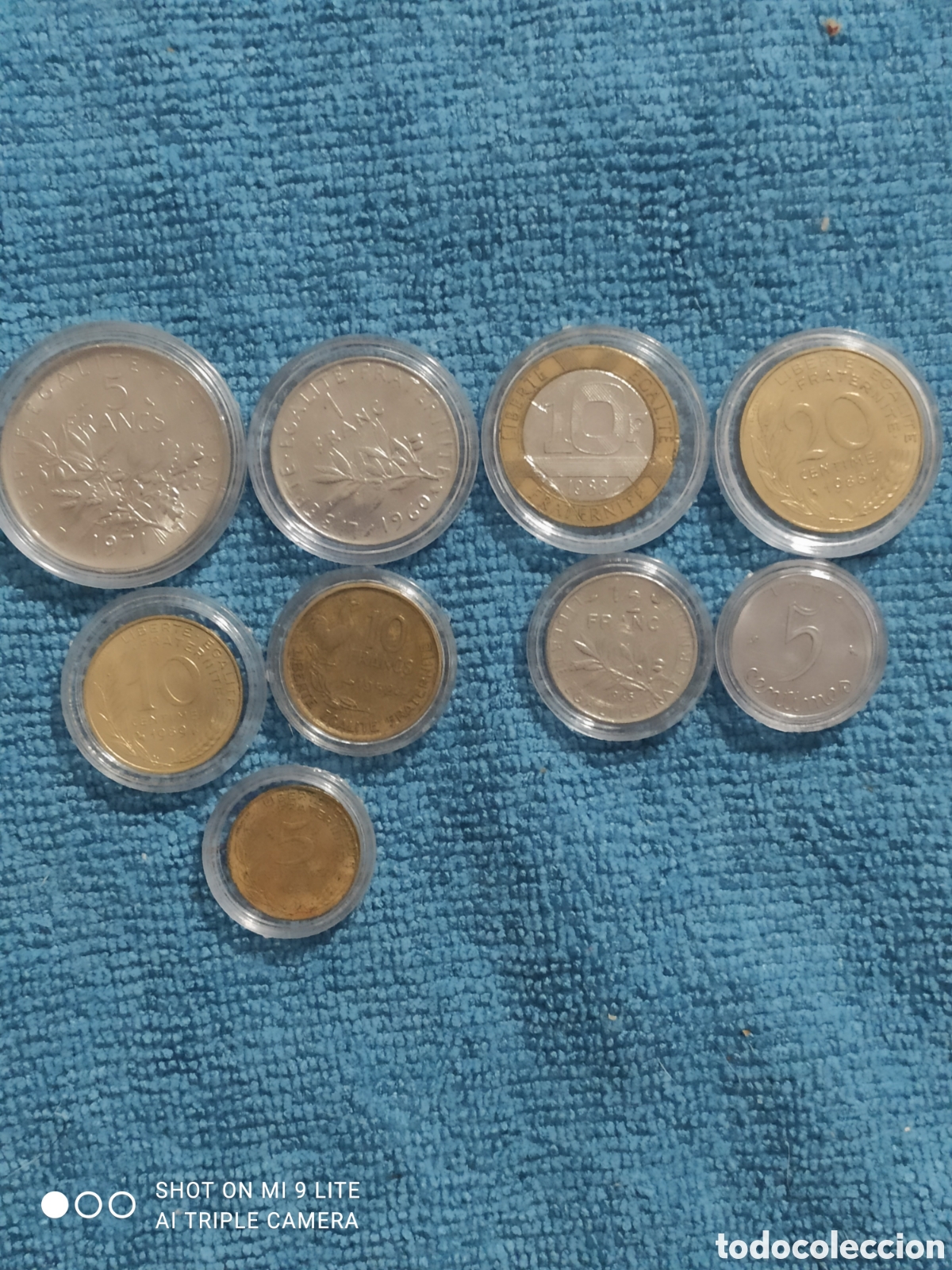 Monedas antiguas de Europa: Lote de monedas francesas - Foto 2