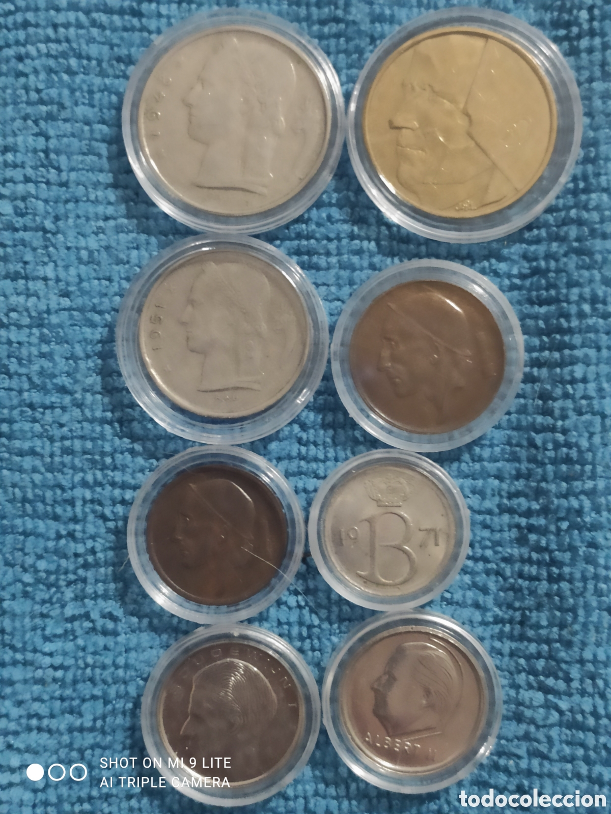 Monedas antiguas de Europa: Lote de monedas belgas - Foto 2