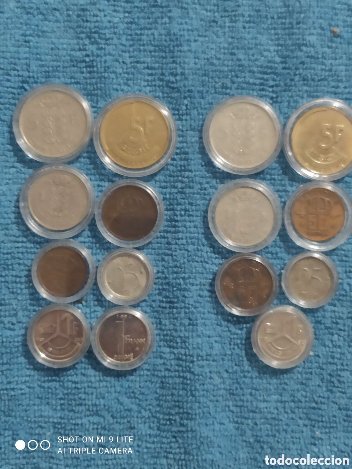 Monedas antiguas de Europa: Lote de monedas belgas - Foto 4