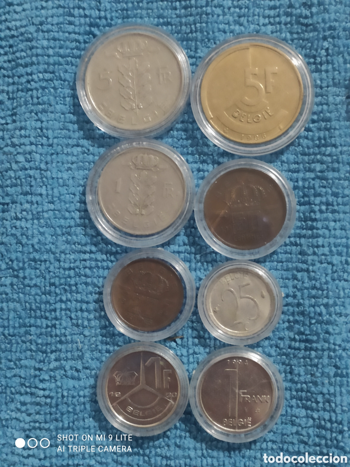 Monedas antiguas de Europa: Lote de monedas belgas - Foto 5