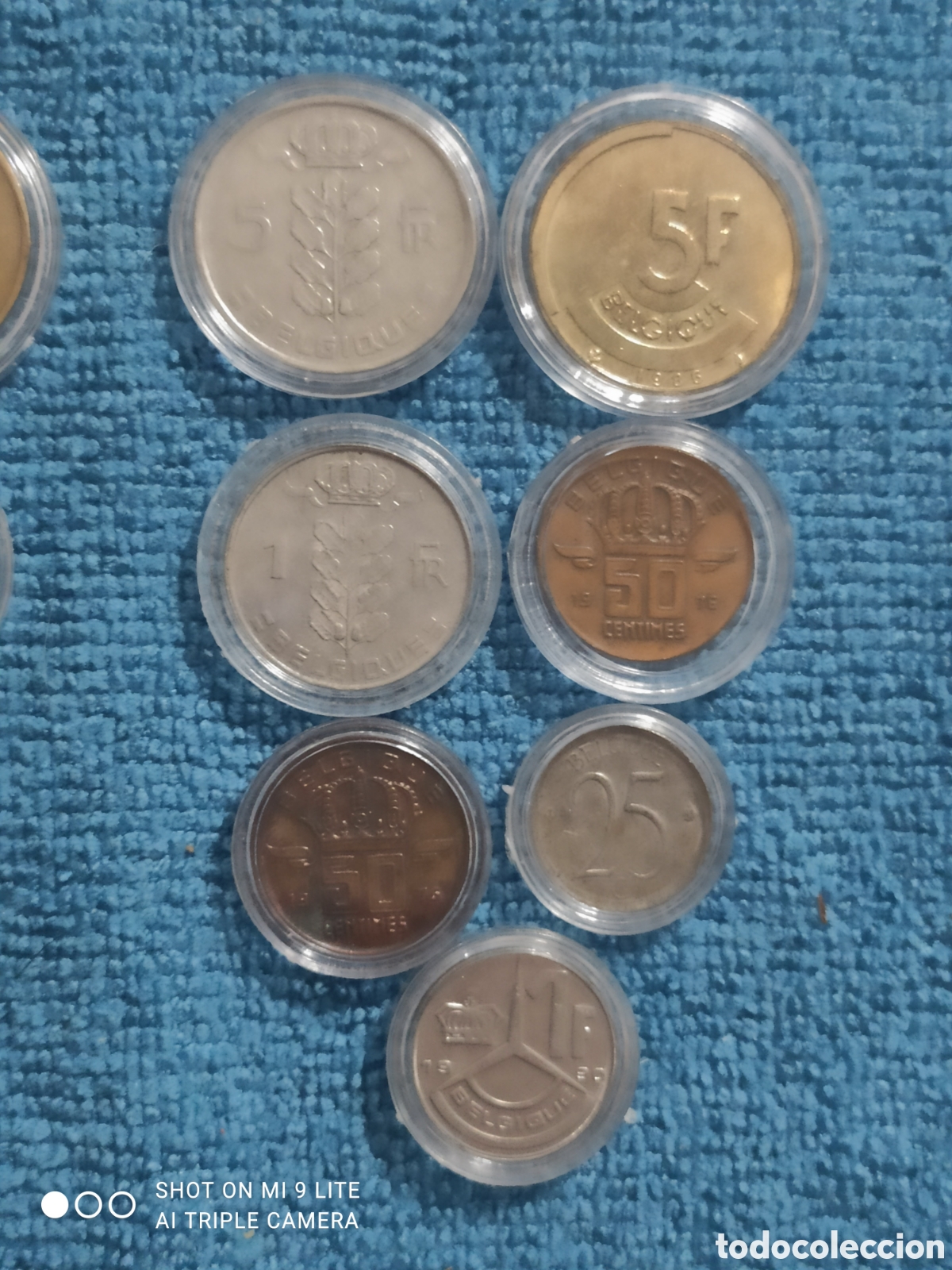 Monedas antiguas de Europa: Lote de monedas belgas - Foto 6