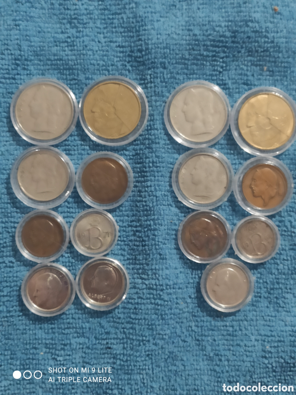 Monedas antiguas de Europa: Lote de monedas belgas