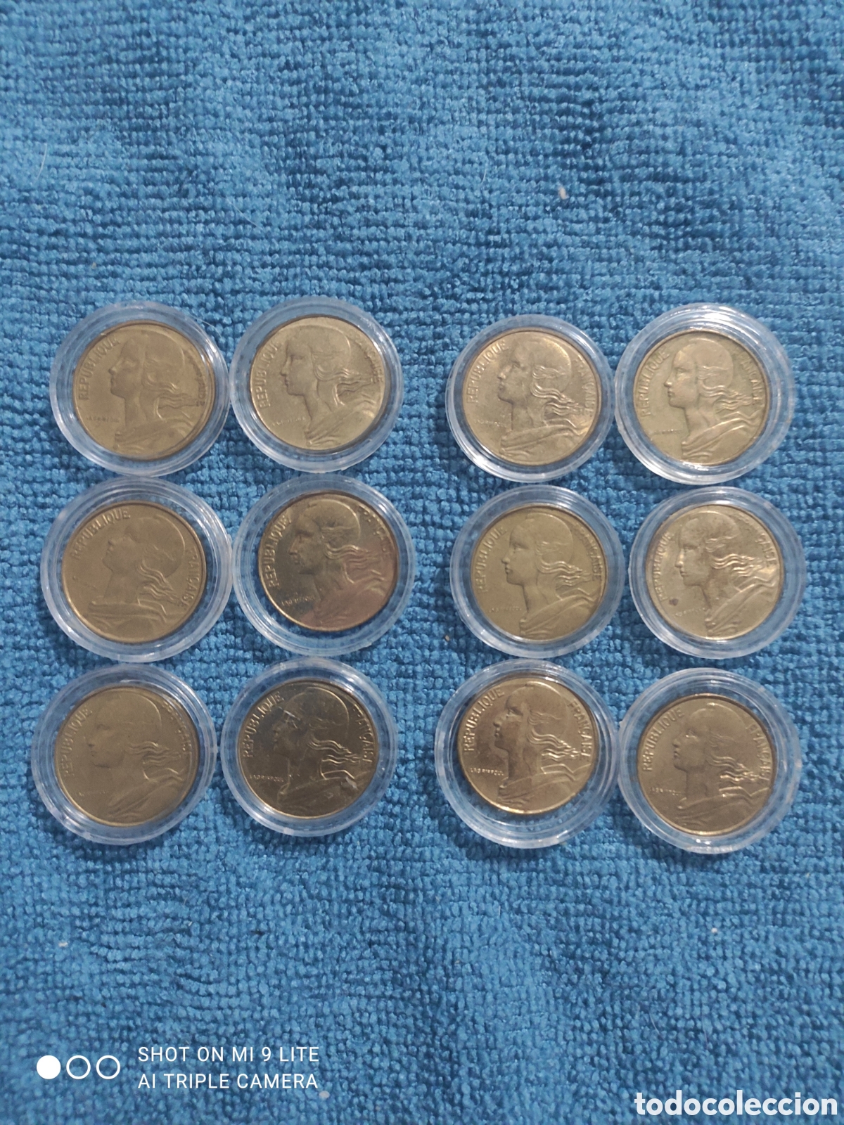 Monedas antiguas de Europa: Lote de monedas francesas