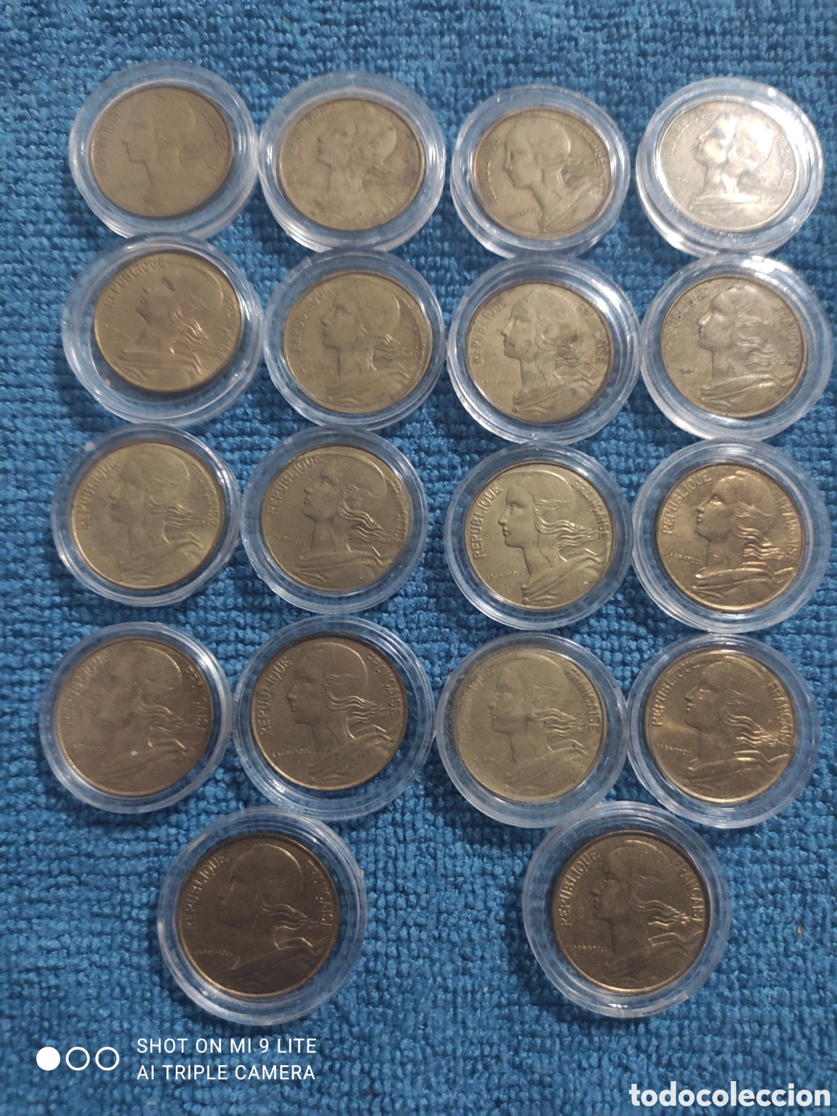 Monedas antiguas de Europa: Lote de monedas francesas