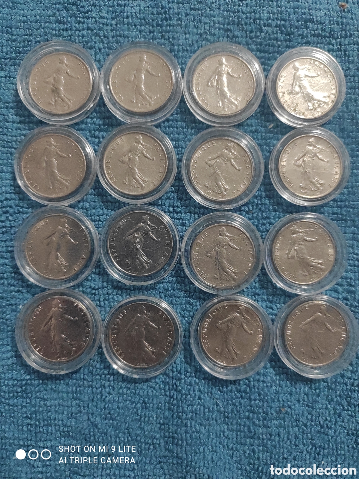 Monedas antiguas de Europa: Lote de monedas francesas - Foto 2