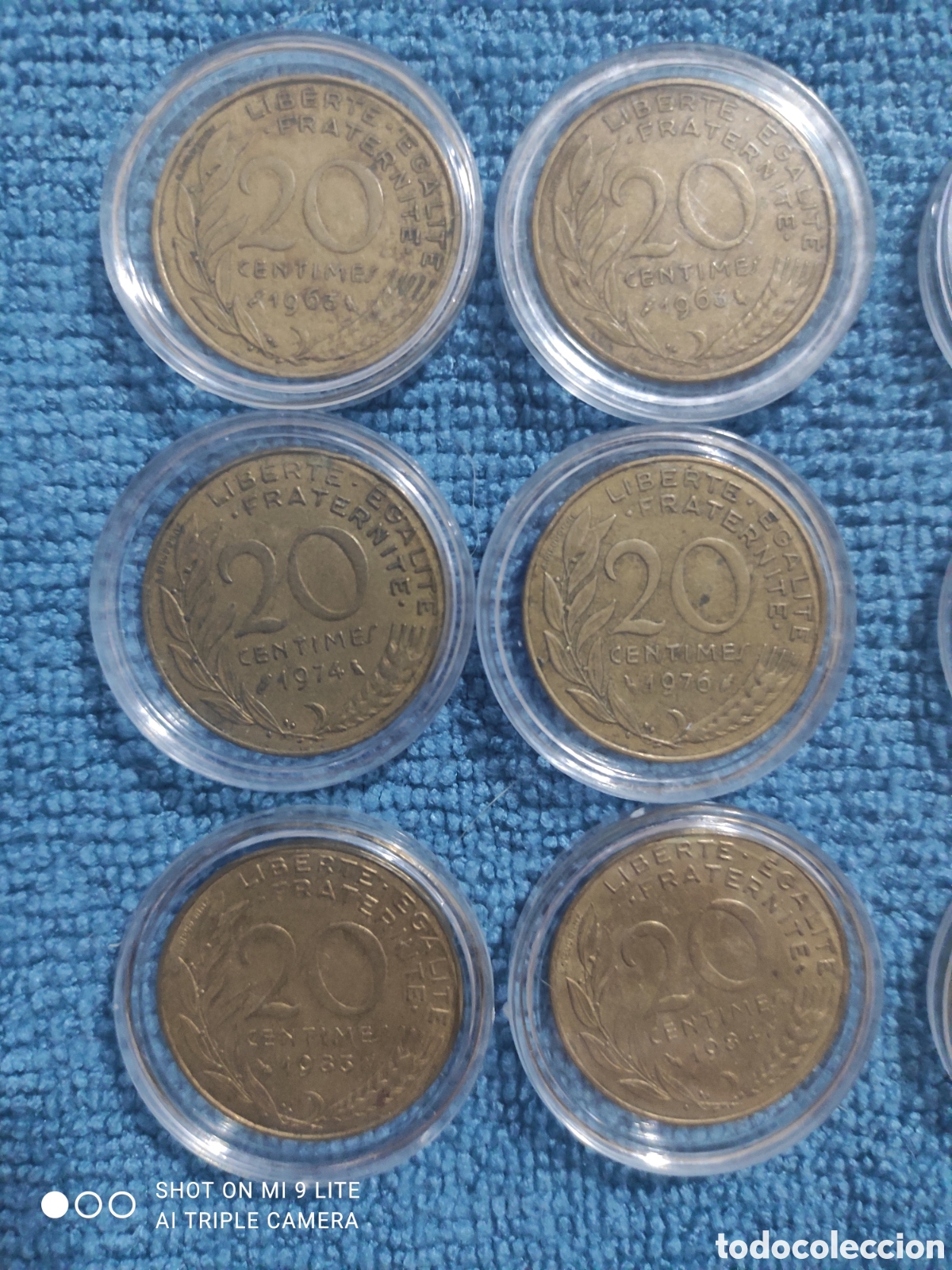 Monedas antiguas de Europa: Lote de monedas francesas - Foto 2