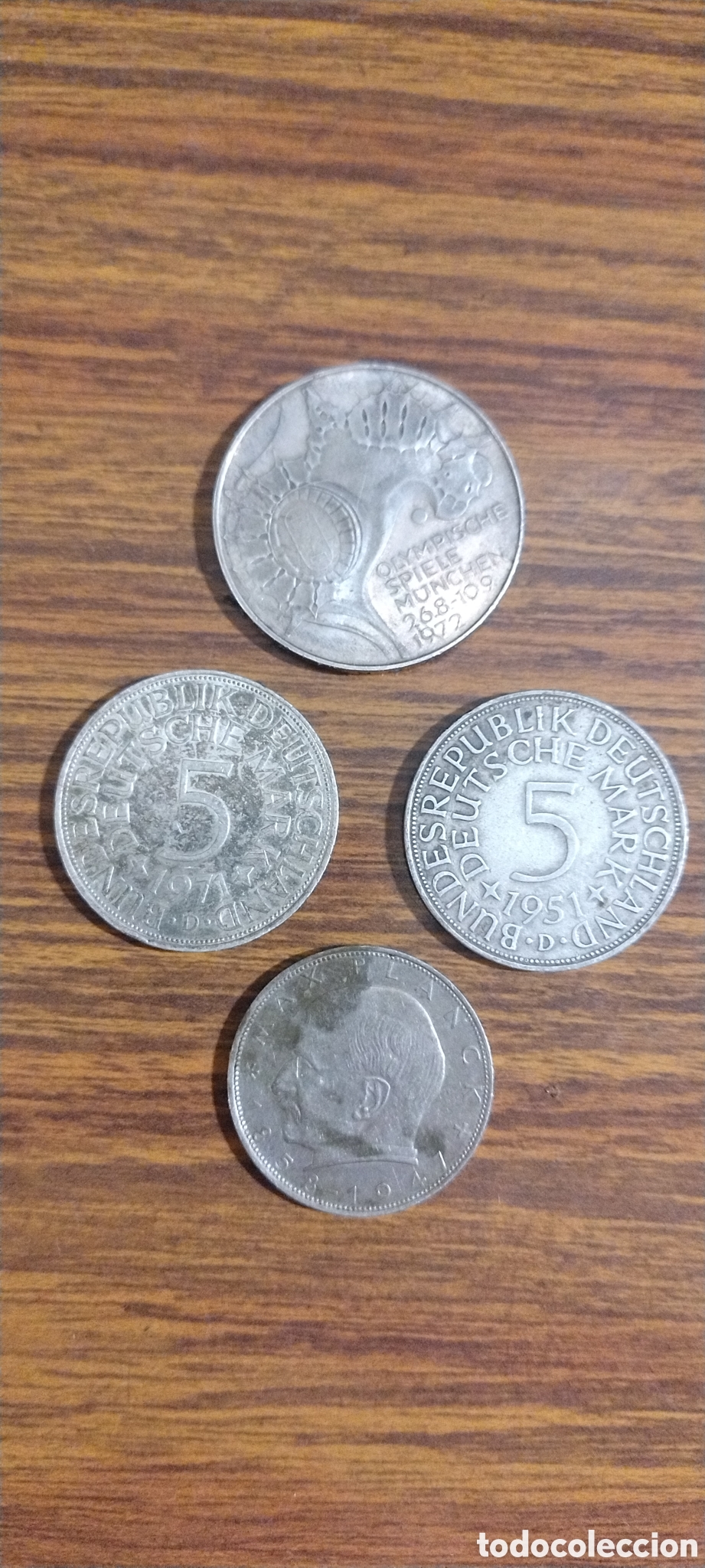 Monedas antiguas de Europa: Monedas de plata Alemanas de 20 ,5 ,2.marcos