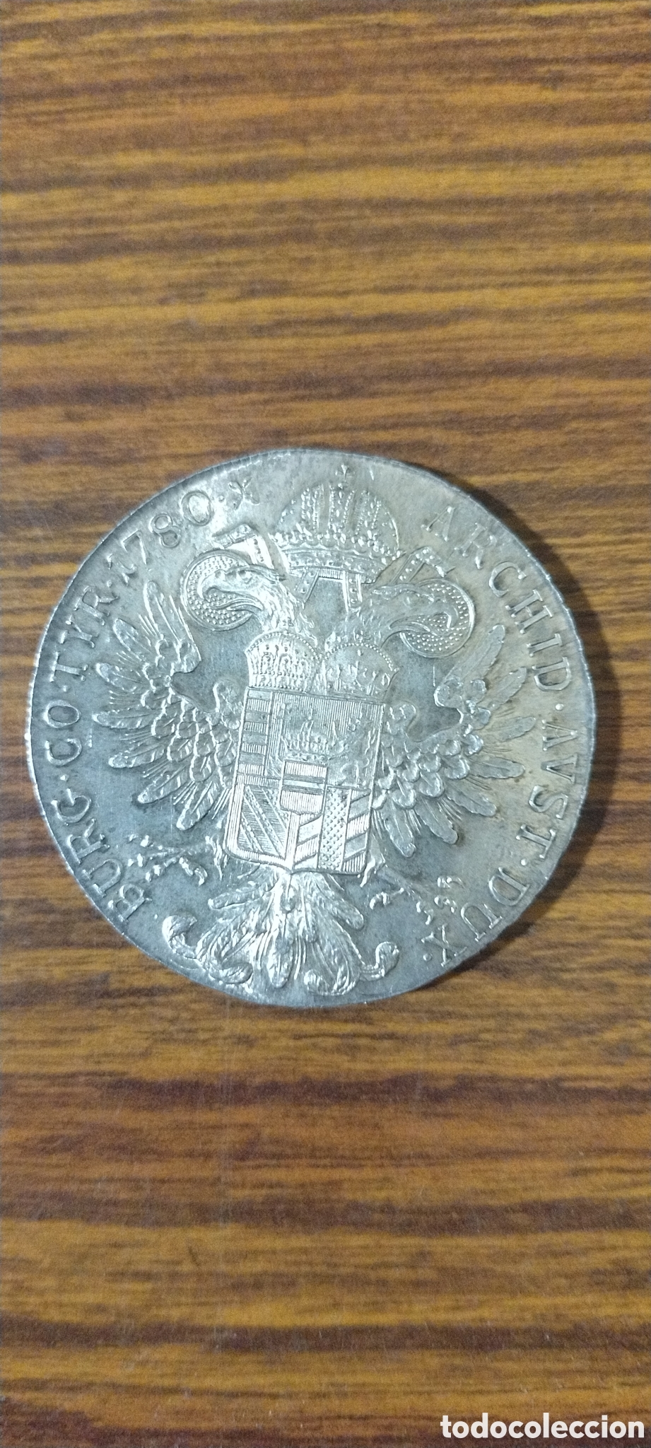 Monedas antiguas de Europa: Moneda Austr&iacute;aca de plata,&eacute;s un galeria de M.Teresa de &Agrave;ustria del a&ntilde;o 1780