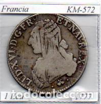 Monedas antiguas de Europa: FRANCIA 1777, 1 ECU, LUIS XVI, KM-572, AG; 75,95 &euro; 1