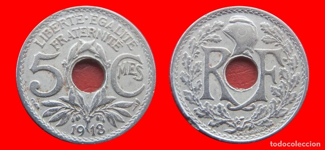 Monedas antiguas de Europa: 5 CENTIMOS 1918 FRANCIA-156837