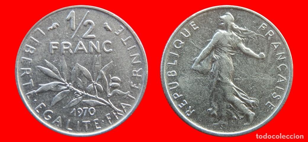 Monedas antiguas de Europa: 1/2 FRANCO 1970 FRANCIA-156847