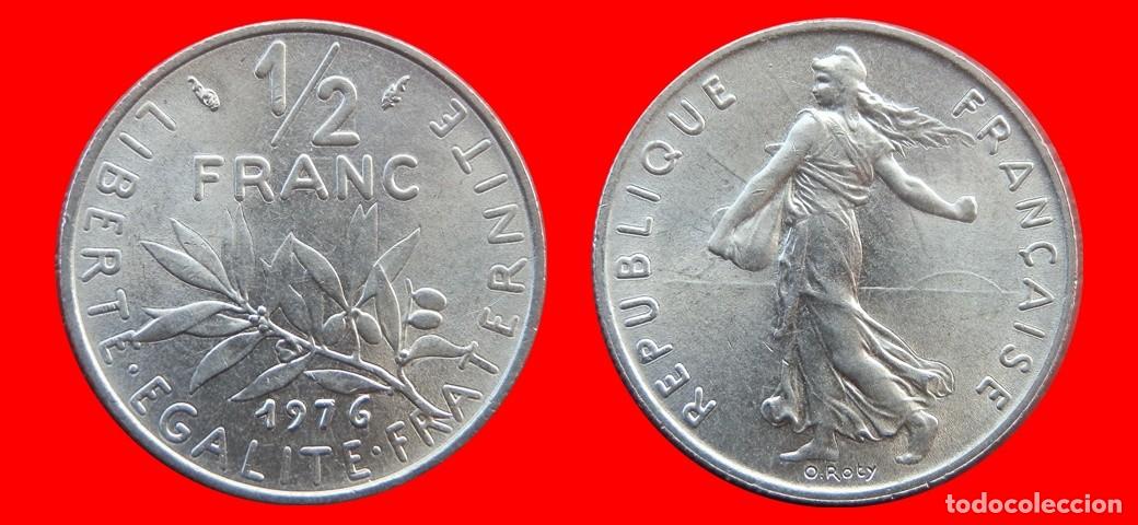 Monedas antiguas de Europa: 1/2 FRANCO 1976 FRANCIA-156852
