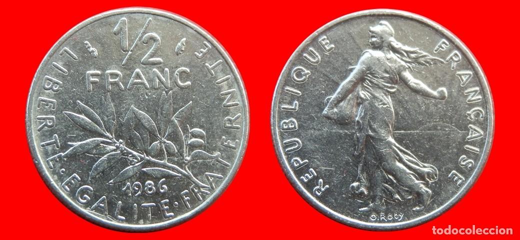 Monedas antiguas de Europa: 1/2 FRANCO 1986 FRANCIA-156854