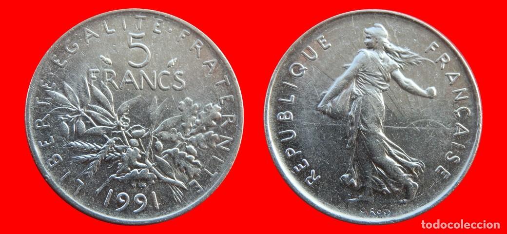 Monedas antiguas de Europa: 5 FRANCOS 1991 FRANCIA-156871