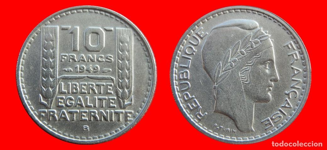 Monedas antiguas de Europa: 10 FRANCOS 1949B FRANCIA-156878
