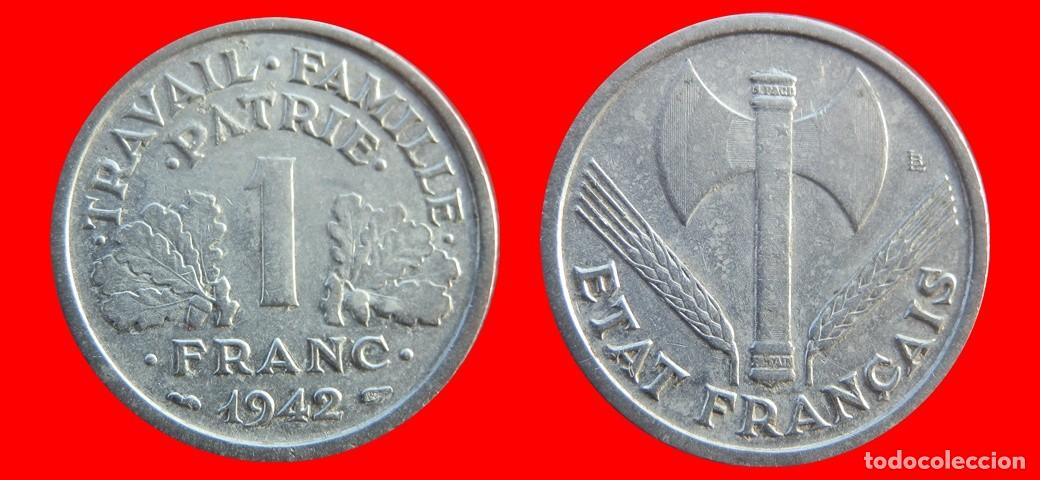 Monedas antiguas de Europa: 1 FRANCO 1942 ALUMINIO FRANCIA-156885