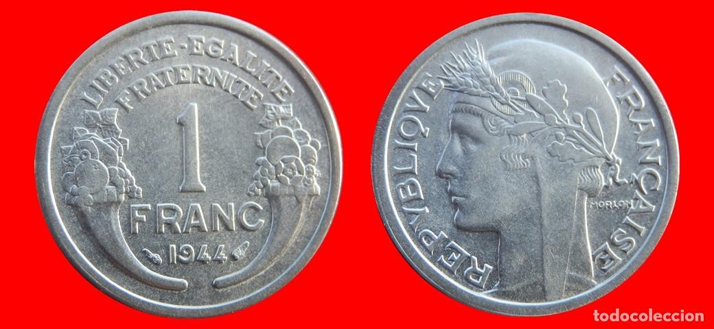Monedas antiguas de Europa: 1 FRANCO 1944 ALUMINIO FRANCIA-156886