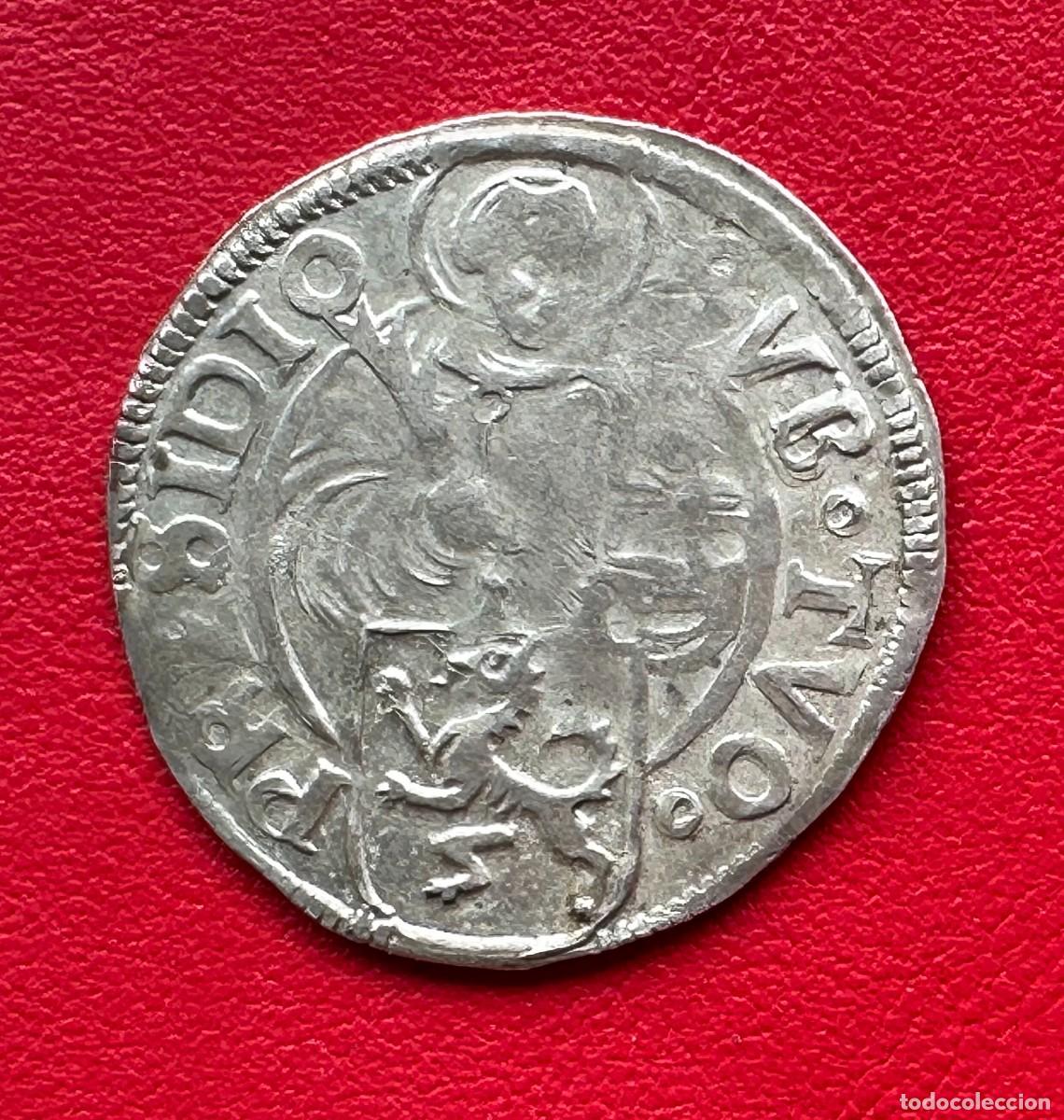 Monedas antiguas de Europa: Moneda 1 Batzen Plata 1523. Ernst Von Bayern. Obispado de Passau (Baviera). Rara.