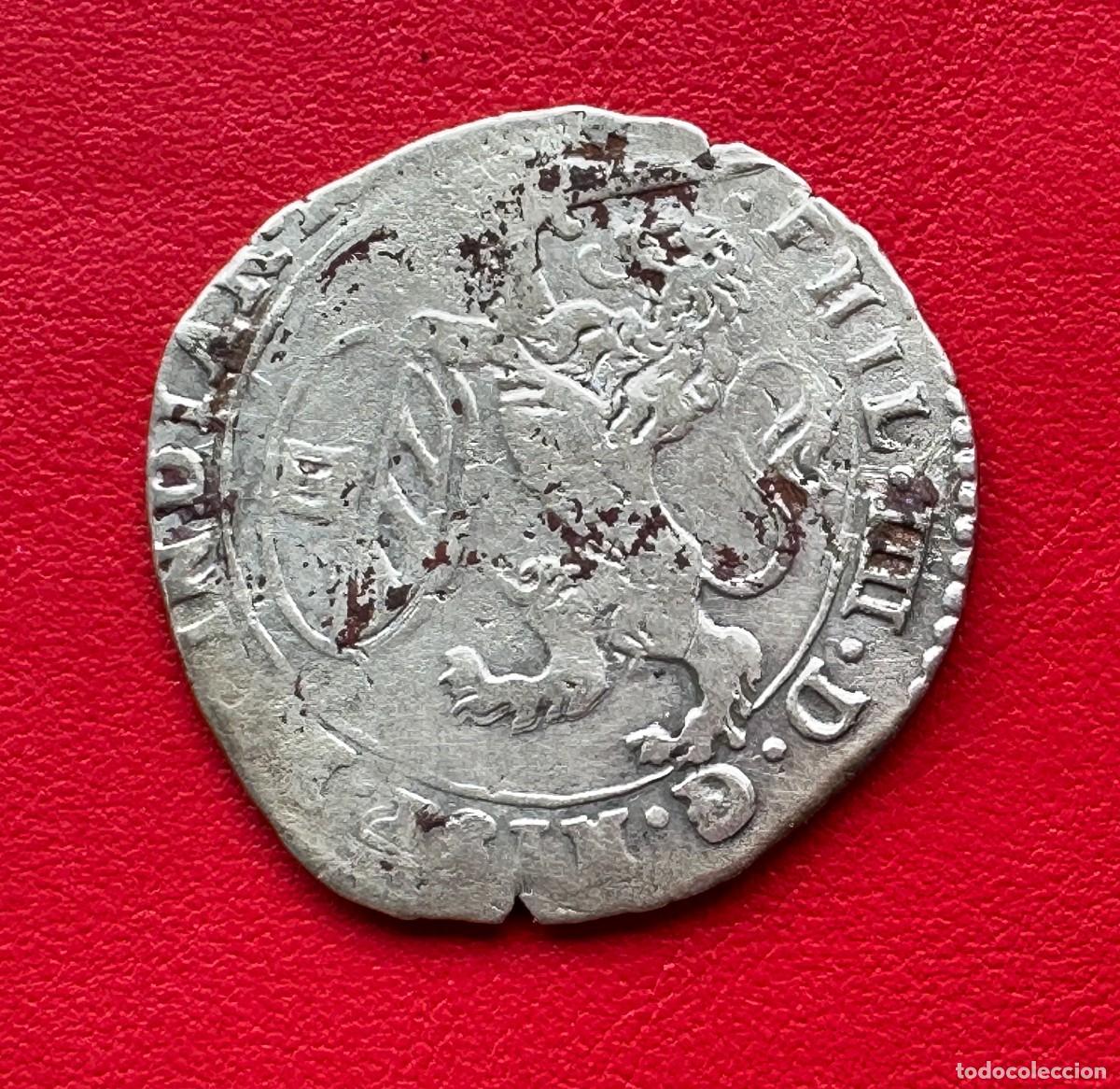 Monedas antiguas de Europa: Escal&iacute;n de Plata 1626 &bull; Felipe IV &bull; Ducado de Brabante &bull; Gran Relieve del Le&oacute;n.