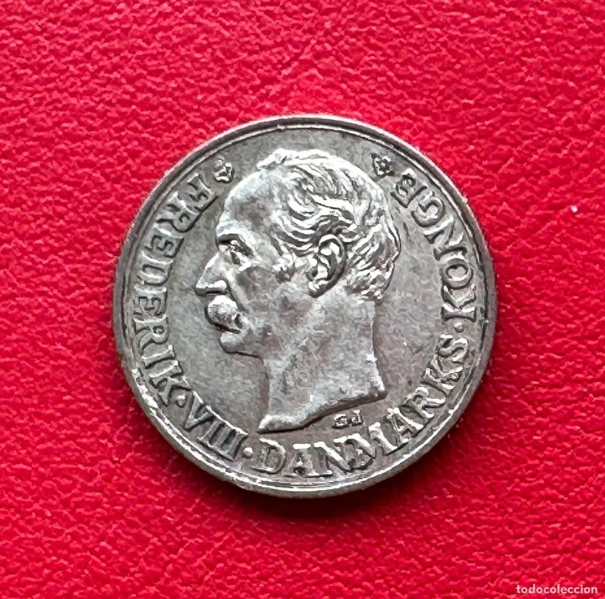 Monedas antiguas de Europa: Preciosa Moneda de Plata Dinamarca 1911 &bull; 10 Ore Federico VIII &bull;