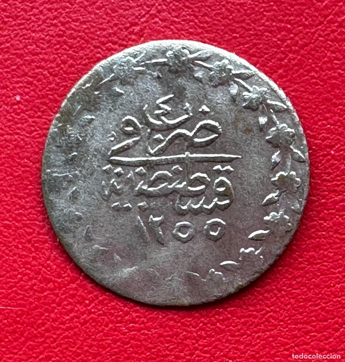 Monedas antiguas de Europa: Imperio Otomano. Yirmilik (20 Para) de Plata. Abd&uuml;lmecid I. 1255 AH (1839). Constantinopla.