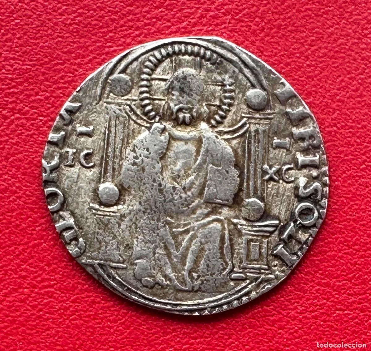 Monedas antiguas de Europa: Moneda 1 Marcello Plata (1/2 Lira). Giovanni Mocenigo (1478-1485). Venecia.