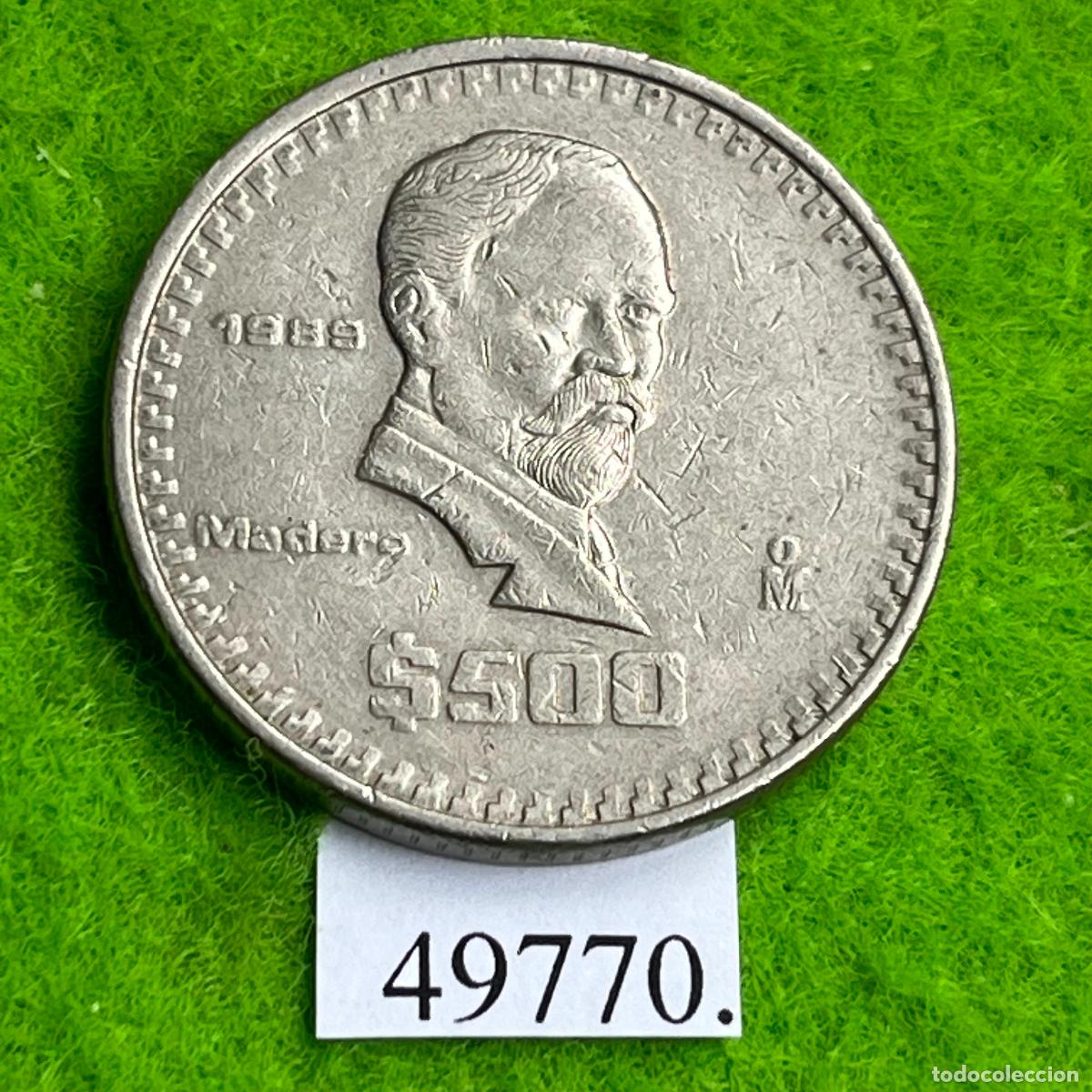 Monedas antiguas de Europa: Mexico 500 pesos 1989, Francisco I. Madero, M&eacute;jico