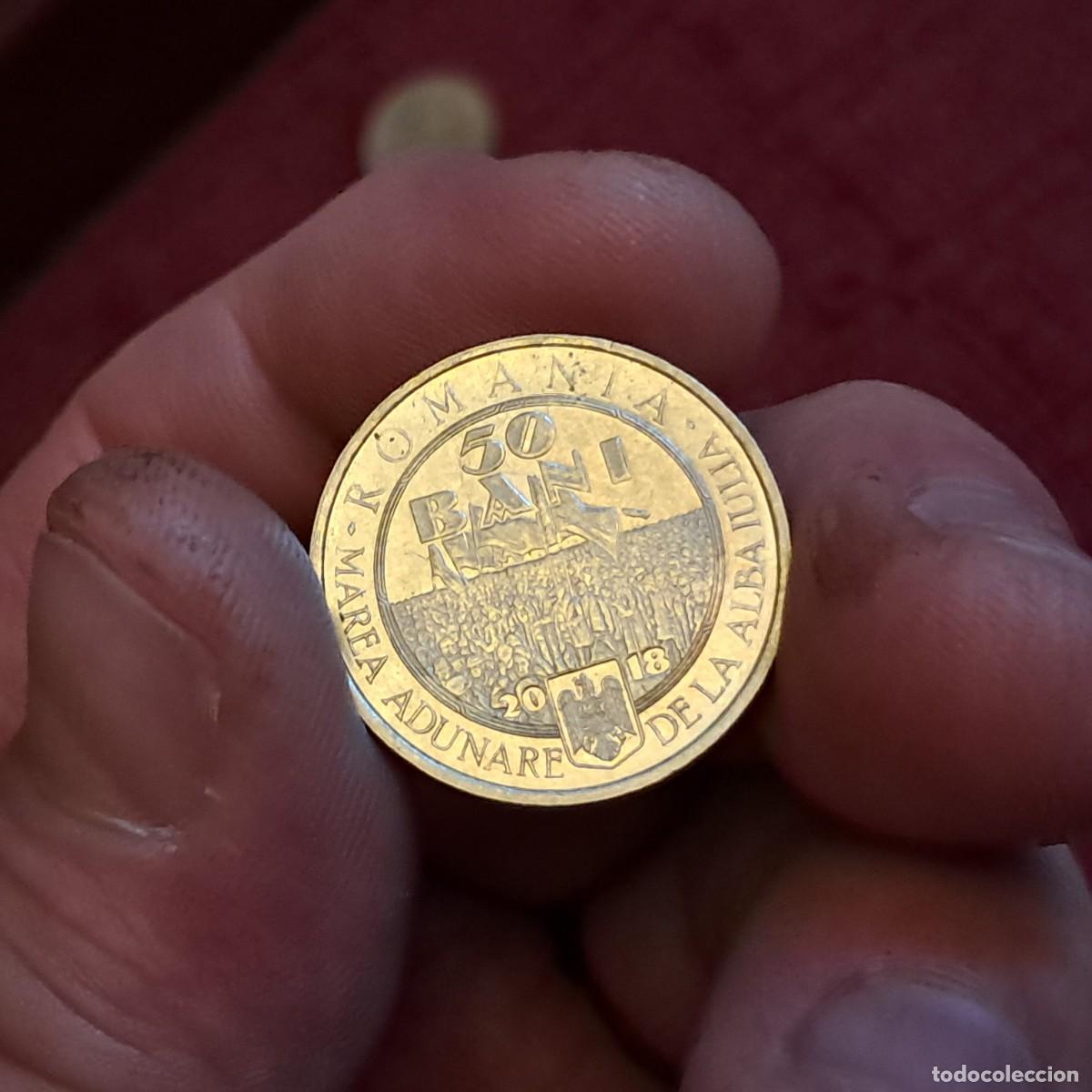 Monedas antiguas de Europa: MONEDA DE RUMAN&Iacute;A 50 BANI 2018 UNC (Gran Uni&oacute;n) KM# 425, N# 154003.
