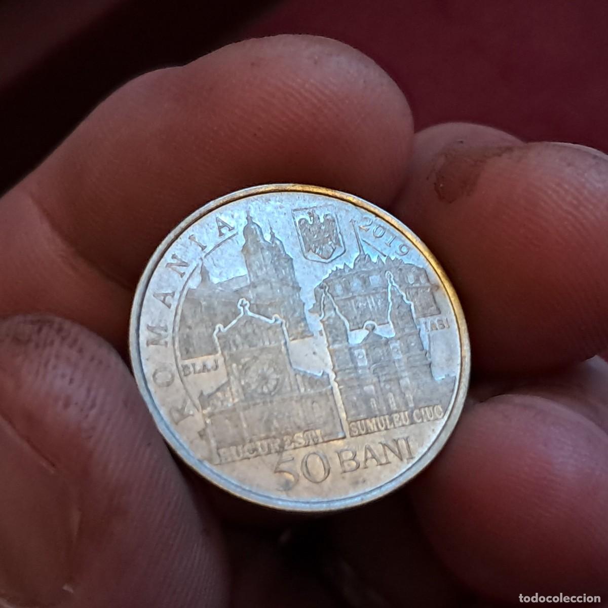 Monedas antiguas de Europa: MONEDA DE RUMAN&Iacute;A 50 BANI 2019 UNC (Papa Francisco) KM# 450, N# 168925.