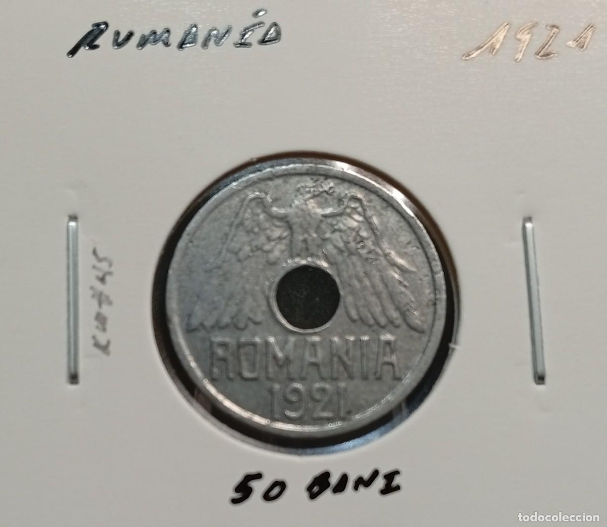 Monedas antiguas de Europa: RUMAN&Iacute;A 50 BANI 1921 KM#45 MBC.