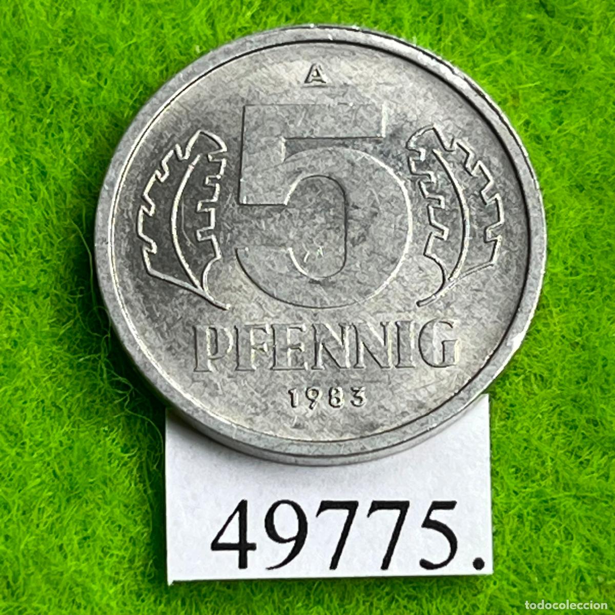 Monedas antiguas de Europa: ALEMANIA COMUNISTA 5 pfennig 1983 A, RDA , DDR