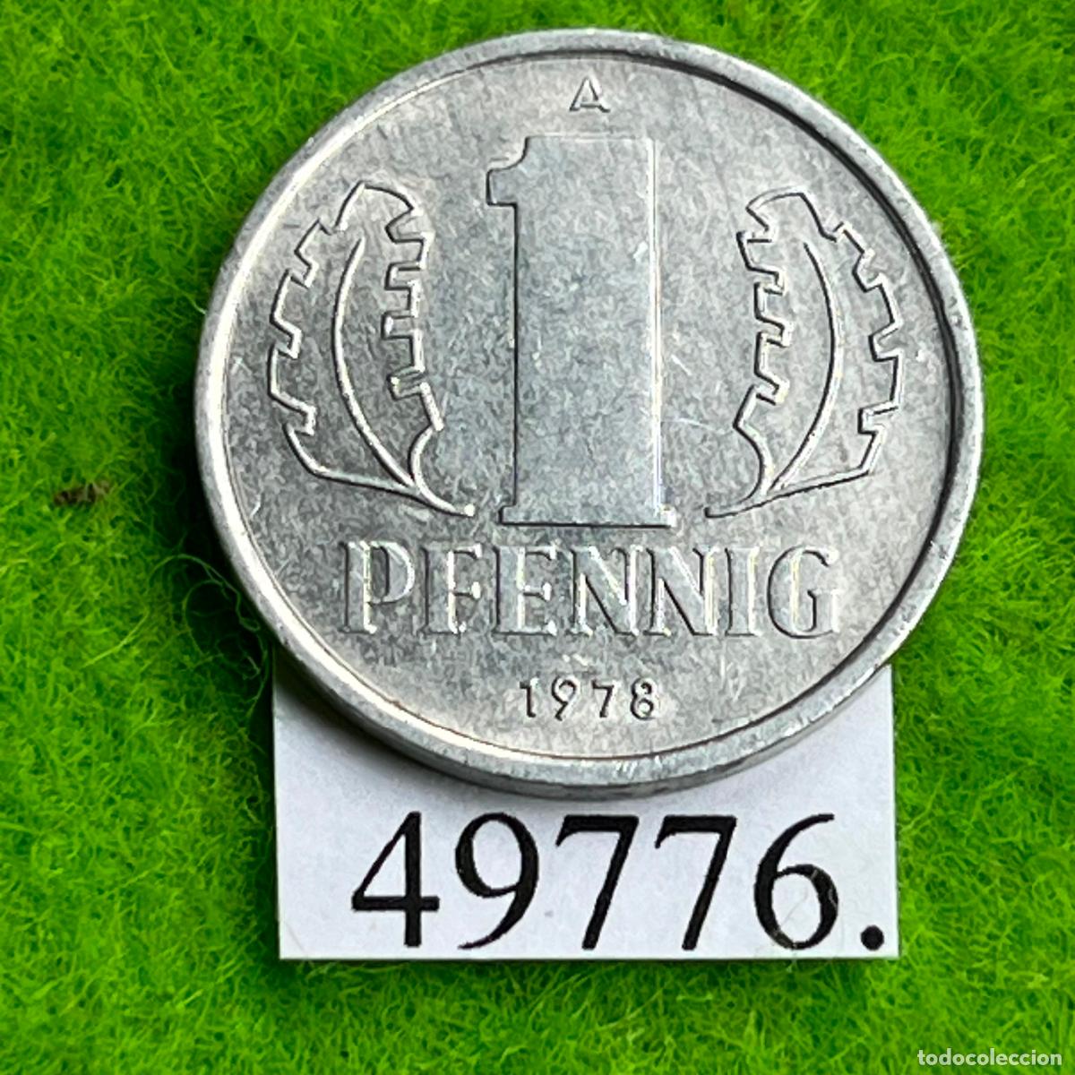 Monedas antiguas de Europa: ALEMANIA COMUNISTA 1 pfennig 1978 A, RDA , DDR