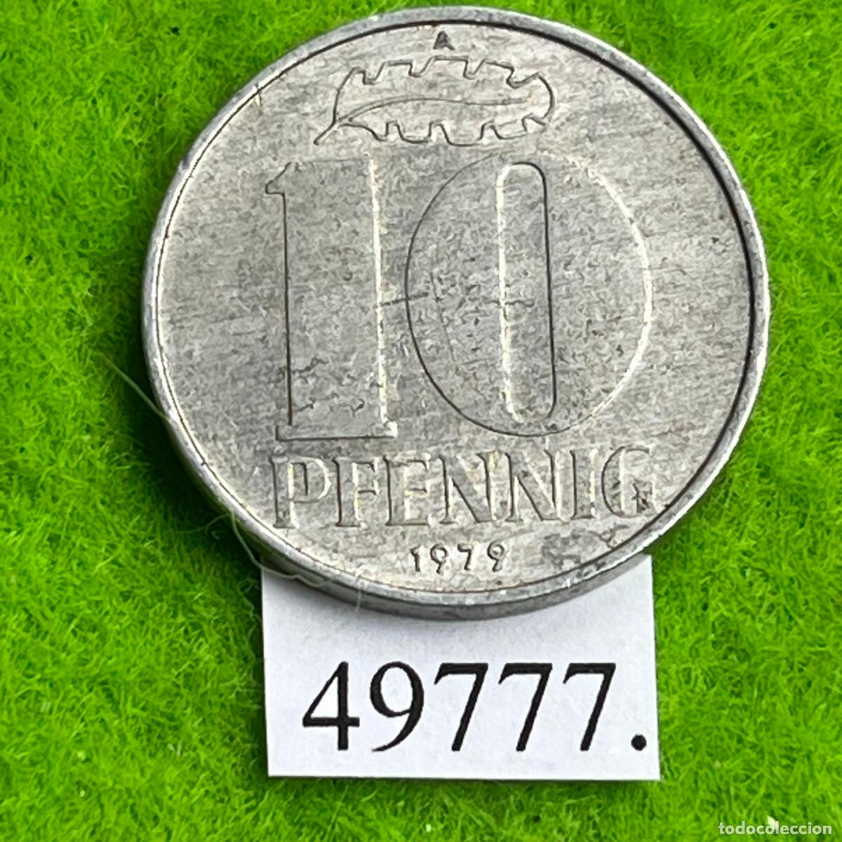 Monedas antiguas de Europa: ALEMANIA COMUNISTA 10 pfennig 1979 A, RDA , DDR