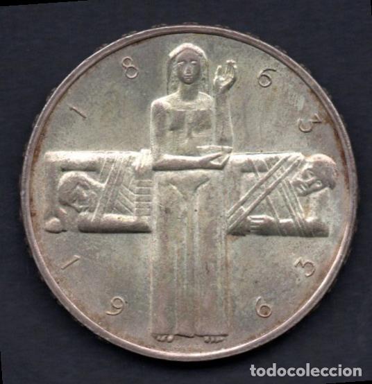 Monedas antiguas de Europa: SUIZA - 5 FRANCOS de PLATA - 1963