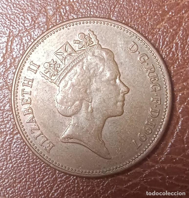 Monedas antiguas de Europa: REINO UNIDO 2 PENIQUES 1997