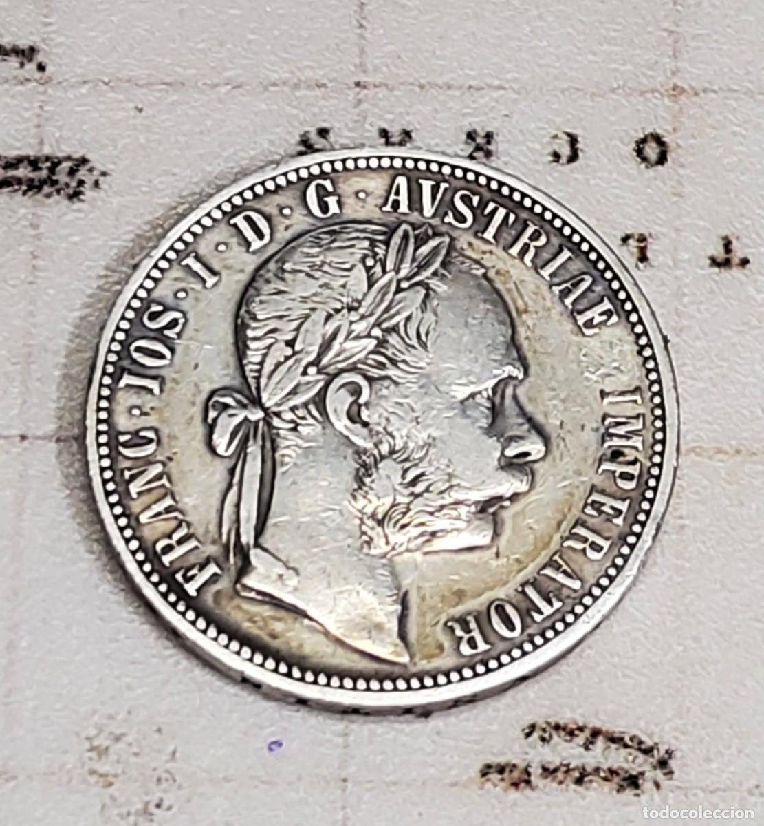 Monedas antiguas de Europa: 1 FLORIN DE PLATA DE AUSTRIA DEL A&Ntilde;O 1890.CASI SIN CIRCULAR