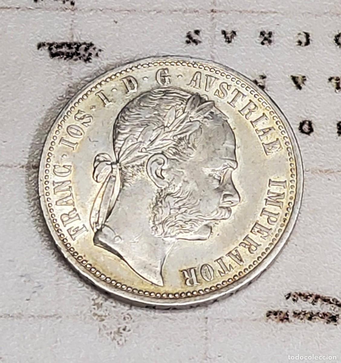 Monedas antiguas de Europa: 1 FLORIN DE PLATA DE AUSTRIA DEL A&Ntilde;O 1875.SIN CIRCULAR