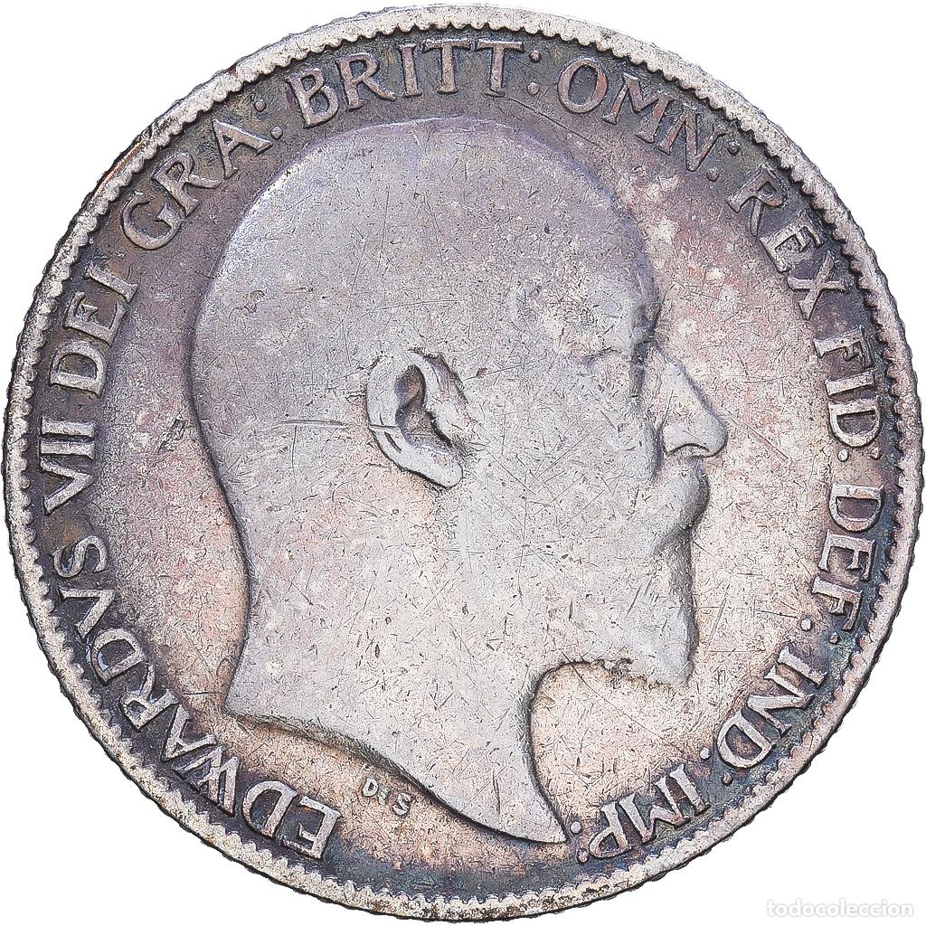 Monedas antiguas de Europa: [#1547628] Gran Breta&ntilde;a, Edward VII, 6 Pence, 1910, London, Plata, BC+, KM:799