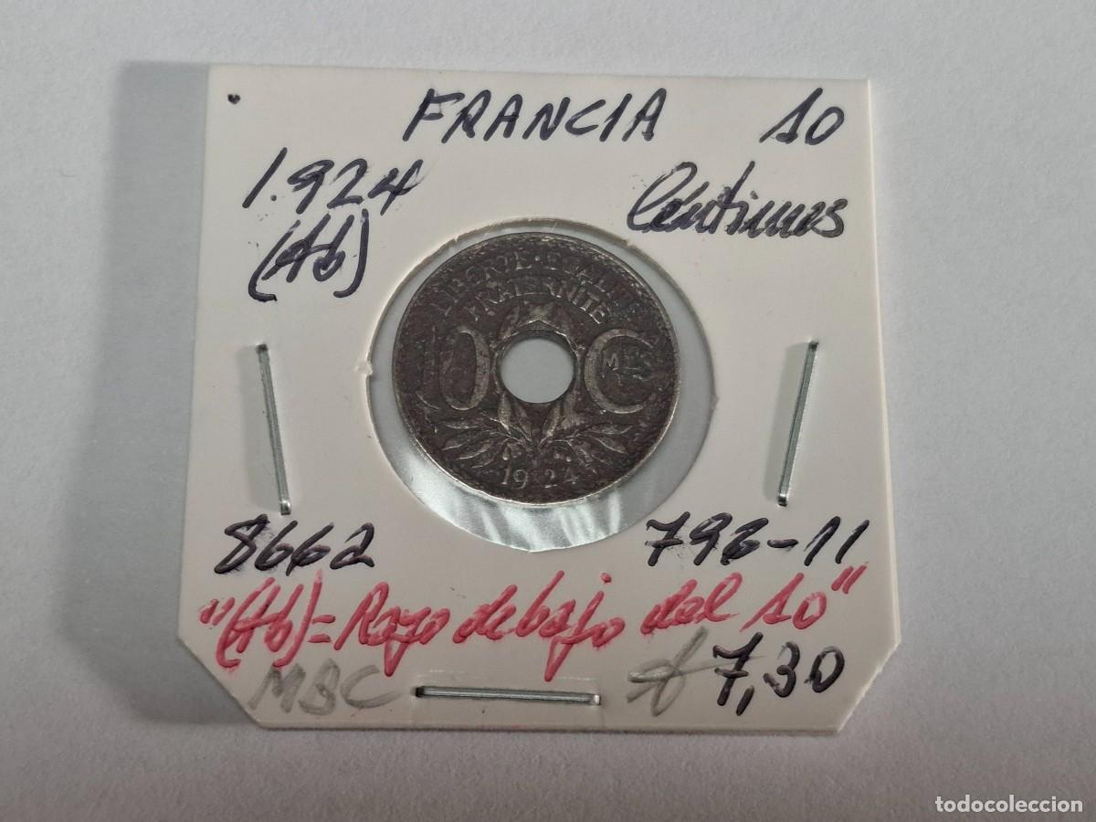 Monedas antiguas de Europa: 10 CENTIMOS del 1924 Ab KM 866a FRANCIA en MBC