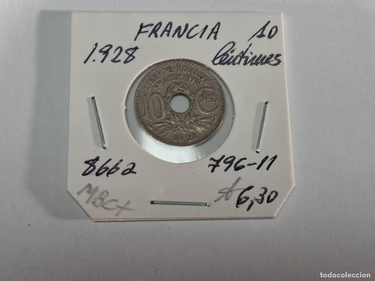 Monedas antiguas de Europa: 10 CENTIMOS del 1928 Ab KM 866a FRANCIA en MBC+