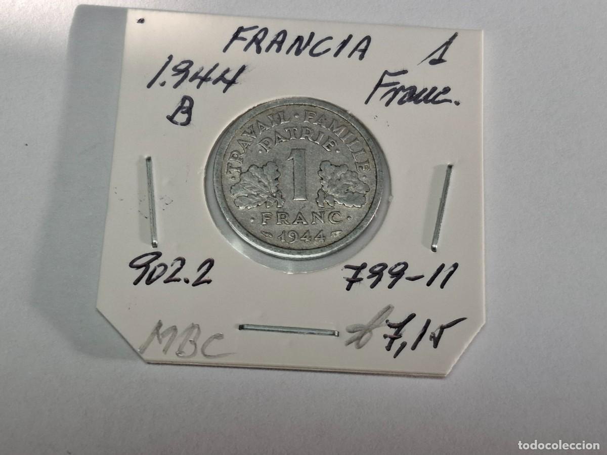 Monedas antiguas de Europa: 1 FRANCO del 1944 B KM 902.2 FRANCIA en MBC