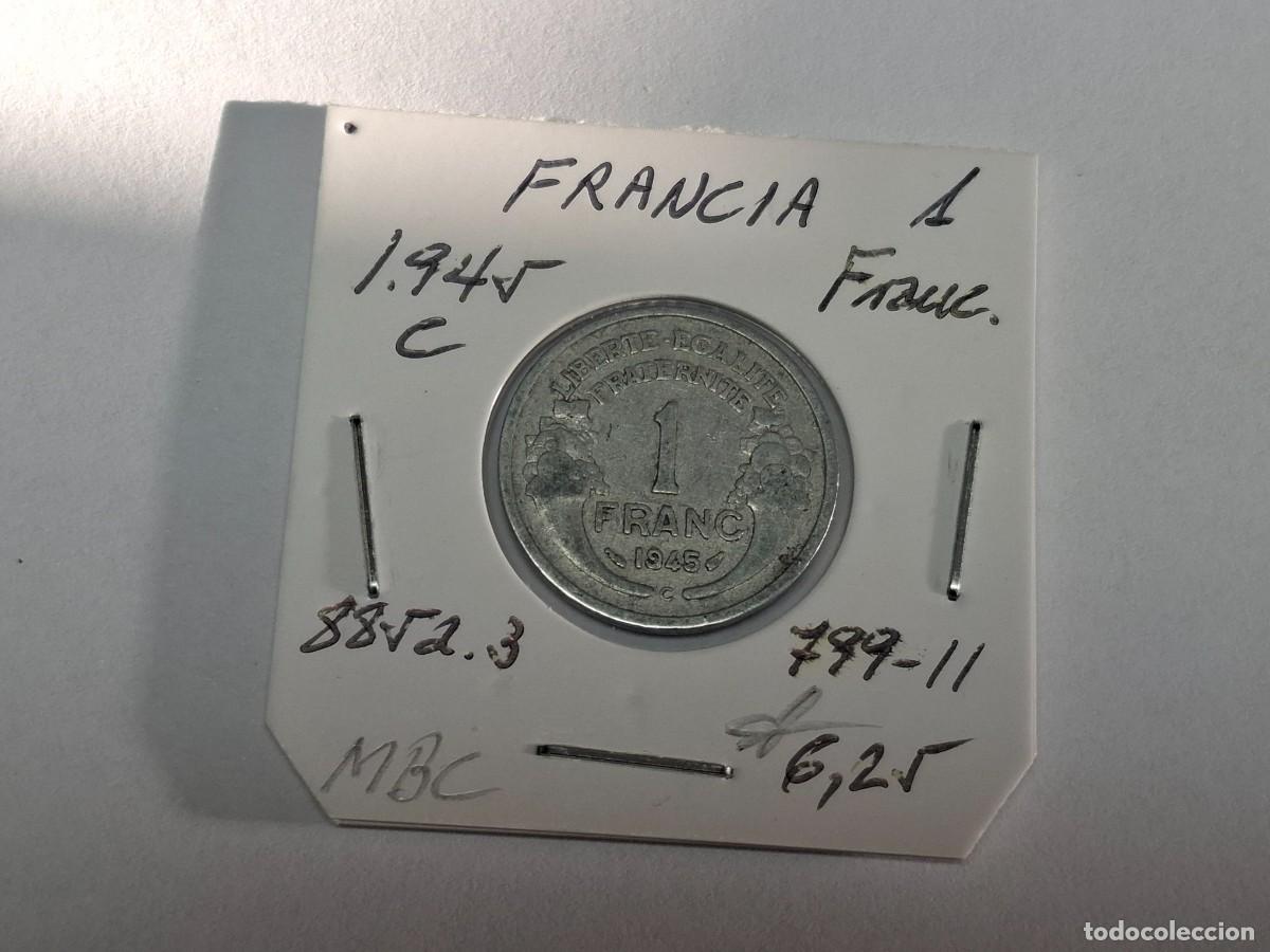 Monedas antiguas de Europa: 1 FRANCO del 1945 C KM 885a.3 FRANCIA en MBC