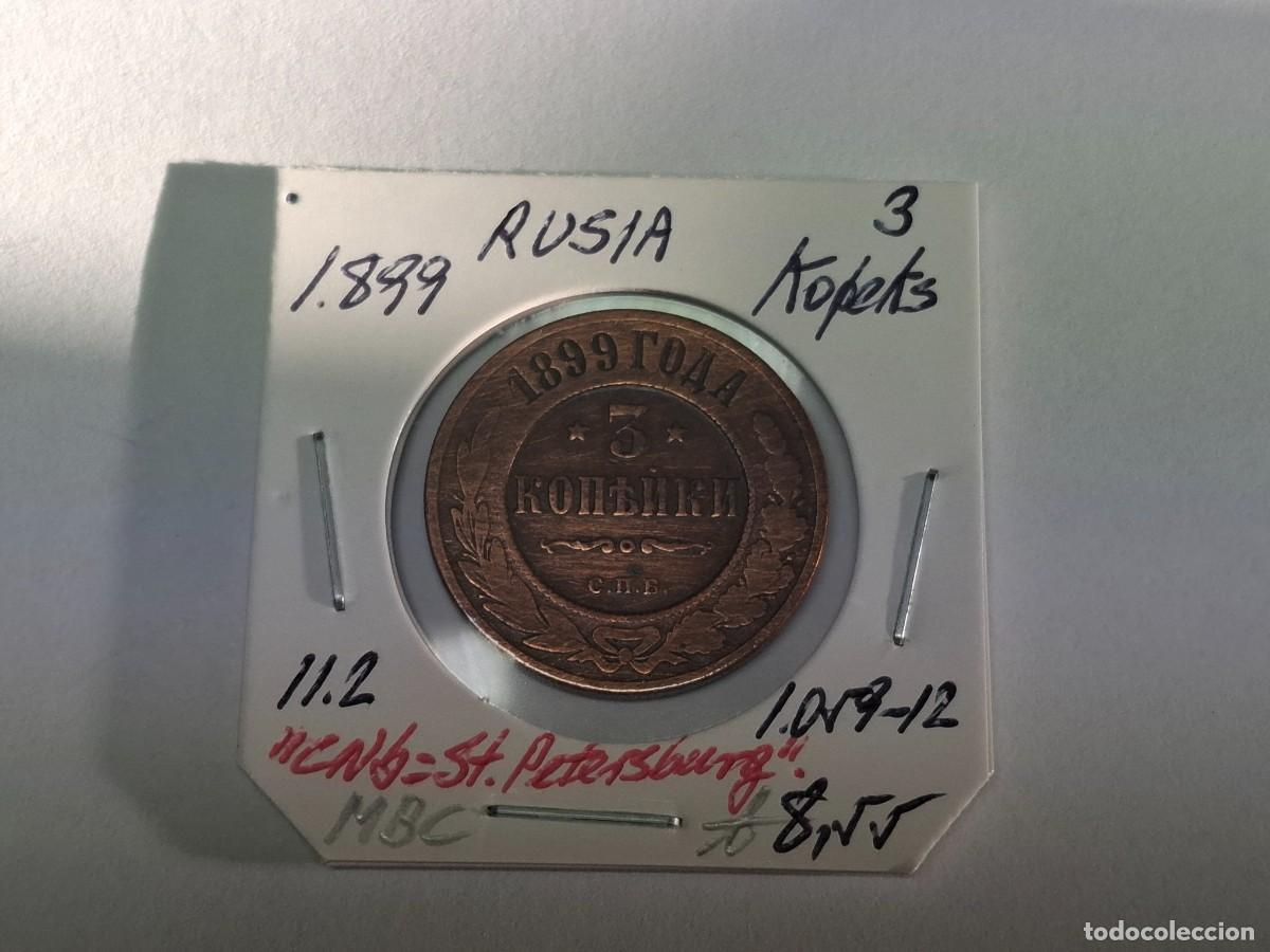 Monedas antiguas de Europa: 3 KOPEKS de 1889 KM 11.2 RUSIA en MBC