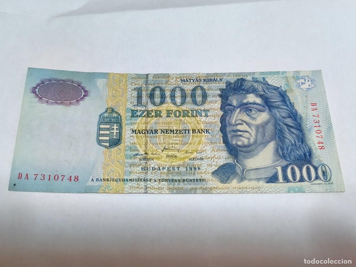 Monedas antiguas de Europa: Hungr&iacute;a 1000Forint 1998 VF.