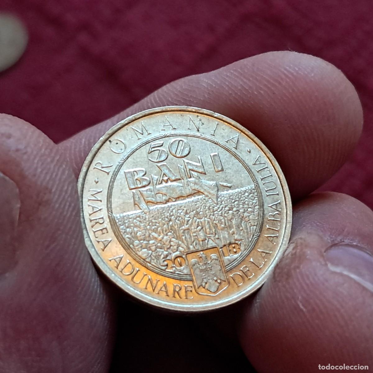 Monedas antiguas de Europa: MONEDA DE RUMAN&Iacute;A 50 BANI 2018 UNC (Gran Uni&oacute;n) KM# 425, N# 154003.